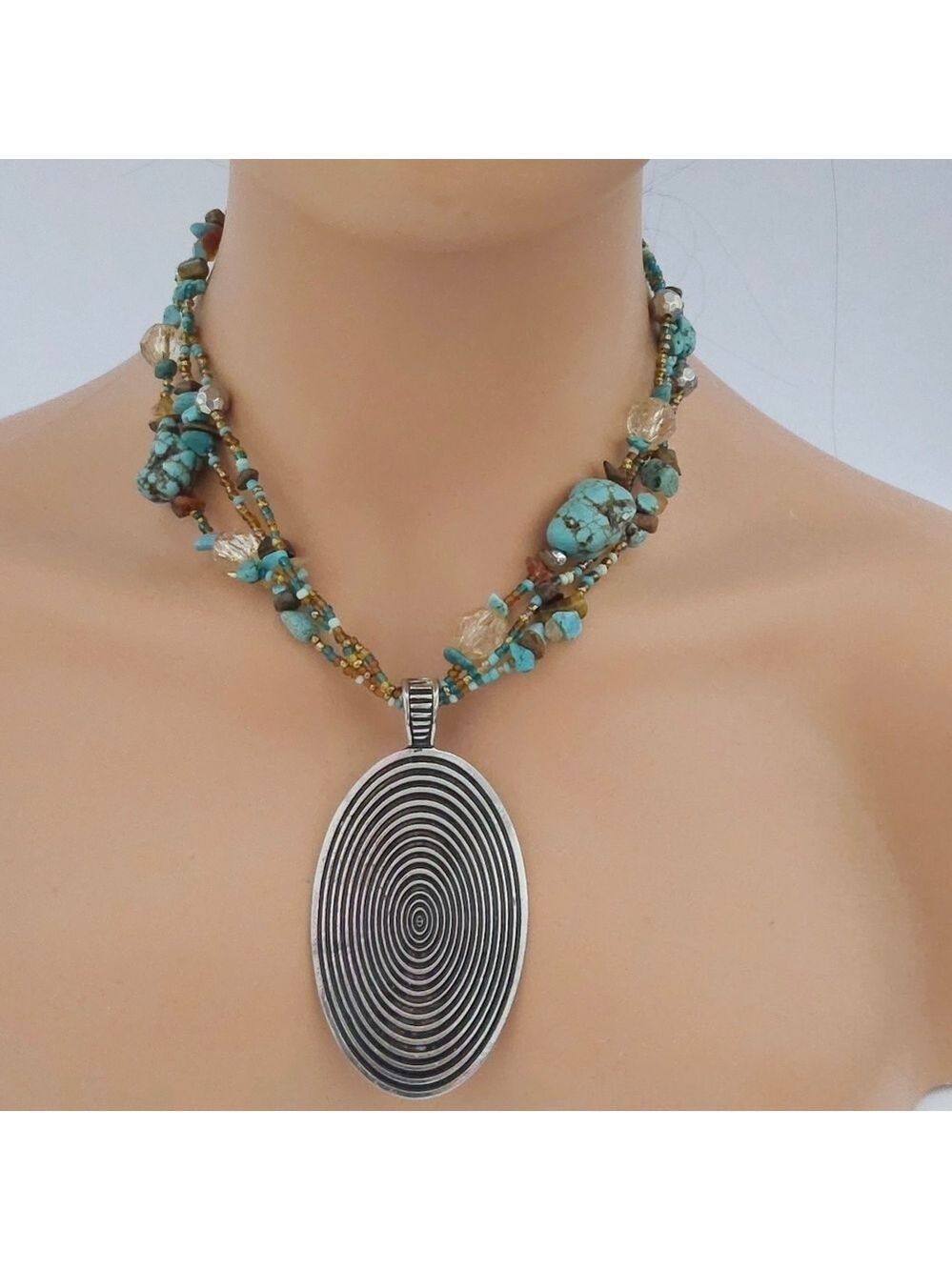 Multistrand Turquoise Necklace